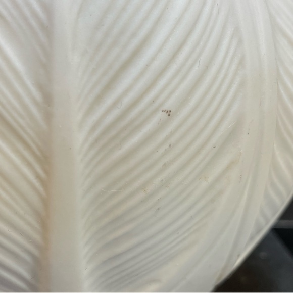 Hutschenreuther Matt White Bisque 5.5"  Vase by Achtziger OP ART 70´s Leaves - Picture 12 of 14